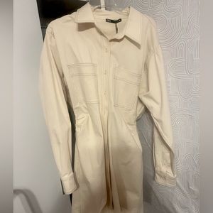 Zara Denim Utility Mini Dress